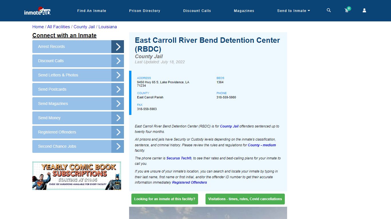 East Carroll River Bend Detention Center (RBDC)